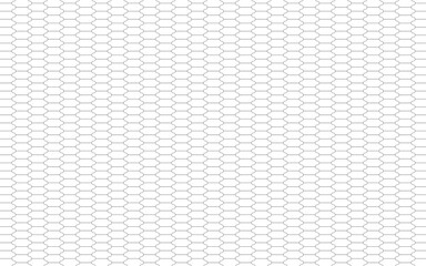 The image shows a repeating geometric pattern of pill-shaped or rounded-rectangle forms. These shapes are created with thin black lines and are arranged in a neat grid.