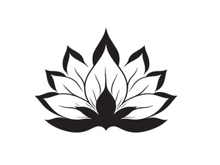Stylish Yoga Leaf Vector Icon For Health And Wellness Branding  