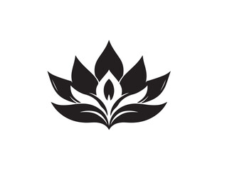 Yoga Leaf Vector Icon For Wellness And Relaxation Branding  