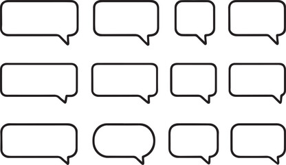 Obraz premium set of speech bubbles