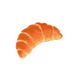 croissant isolated on white background