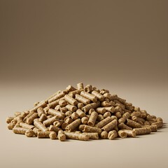 poultry feed pellets made with grains, soy, and vitamins
