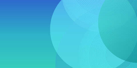 Abtstract gradient background from blue to green object. Amazing colorfull with lines.