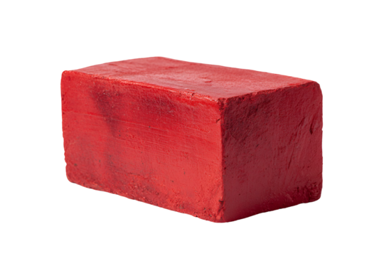 Red rectangular block isolated on black background