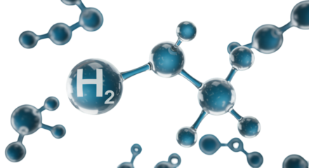 Exploring Hydrogen Envisioning a cleaner future with molecular models rendered in sleek transparent