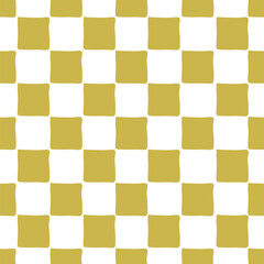 Checkered geometric pattern, seamless design. Endless irregular checked print, background with abstract.