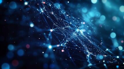 An abstract image of networked globe. Realistic video of a commercial processing real time data. Digital interaction with a shallow depth aspect. A conceptual illustration of a connected lifestyle.