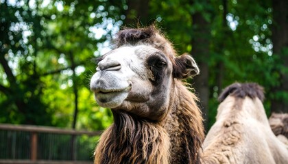 Obraz premium Close-up of a camel's head