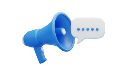 megaphone isolated on white