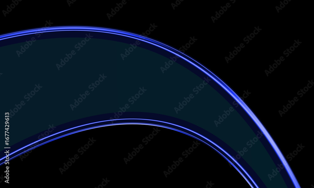Poster iridescent glass shape, 3d render. futuristic abstract backgrounds with smooth and notched glowing b