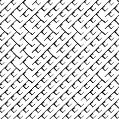 Abstract geometric pattern seamless vector background with diagonal brush strokes design for textile and art print