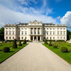 Palace Exterior, Sunny Day, Europe