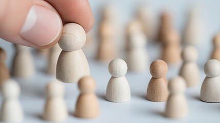 Recruitment Hiring Selection Candidate Team Leadership Decision Business Strategy Employment Individuality Concept