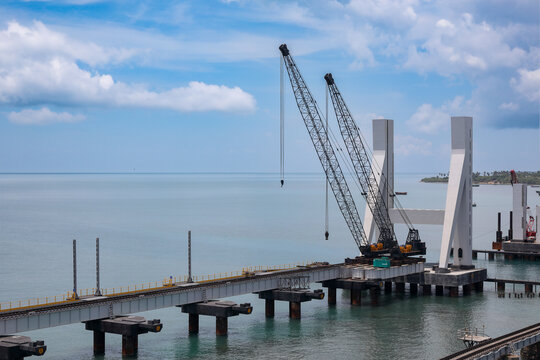 Rameshwaram pamban rail bridge, tamilnadu