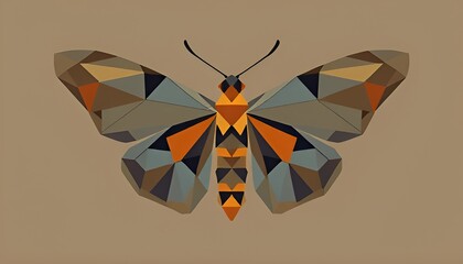 Geometric Moth A moth shape using geometric forms