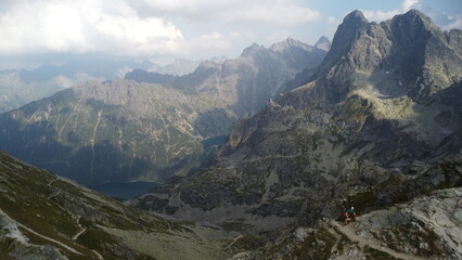 Naklejka premium Tatry National Park mountains from above