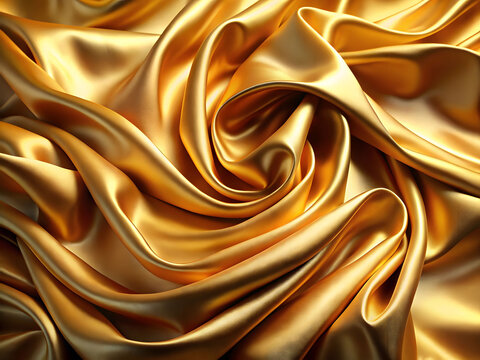 Flowing Molten Gold Liquid Metal Stream Luxury Bright Golden Glow Dynamic Opulent Artistic