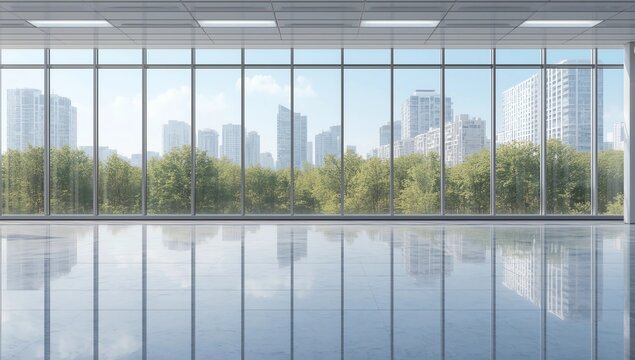 windows in morden office building