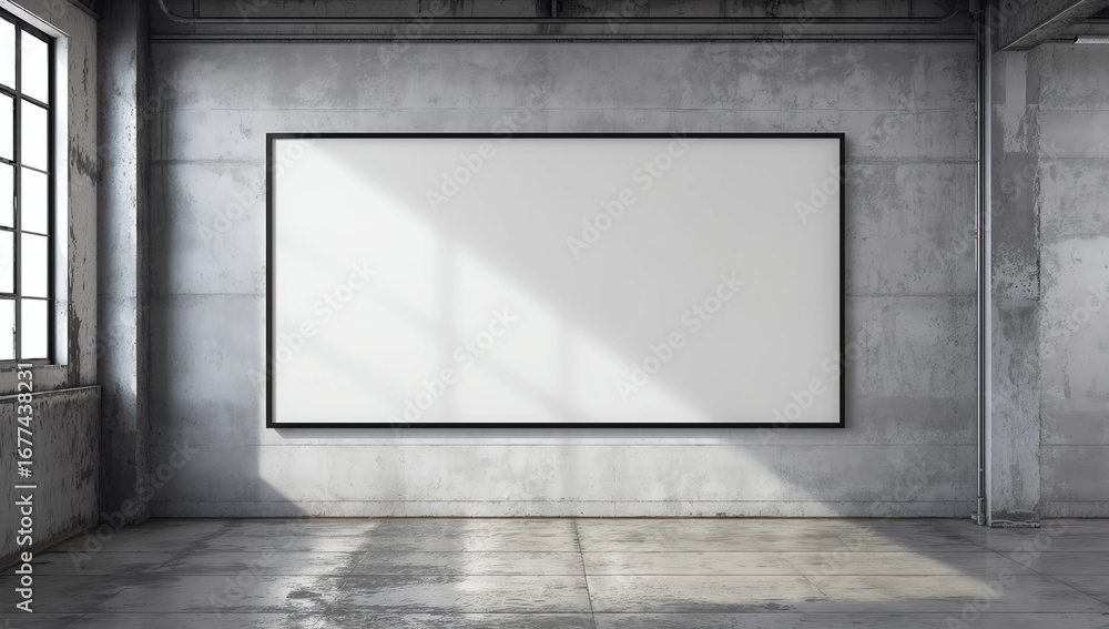 Poster fabric pop up basic unit advertising banner media display backdrop, empty background