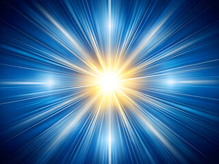 Obraz premium Cosmic Explosion of Light and Energy with Electric Blue Streaks and Shimmering Particles in Dark Space Universe Background