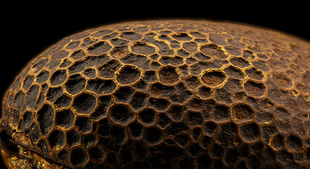 honeycomb texture background, insect exoskeleton closeup wallpaper, organic cell pattern nature backdrop
