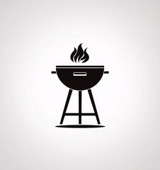 Grilling at sunset in an outdoor backyard setting with friends enjoying summer barbecue traditions Generative AI