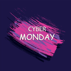 Cyber monday sale with a banner that says cyber monday sale.