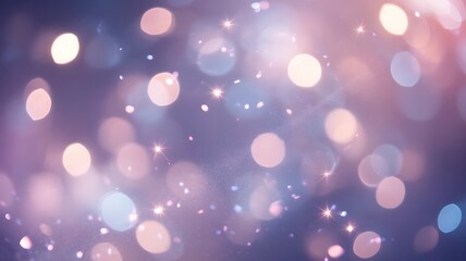 Obraz premium Magical Blurred Light Bokeh Background in Lavender and Pink Hues Perfect for Festive Designs