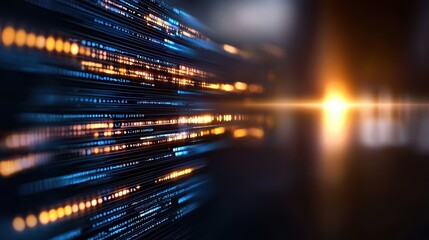 Software Digital interface displaying futuristic software development codes and icons.