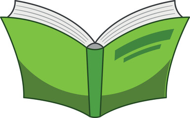 Opened education book vector illustration