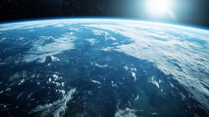 The earth from space. A realistic space video of a spacecraft in outer earth. Animation of the introduction of the united kingdom in 3d. The planet as seen from lifestyle outer space.
