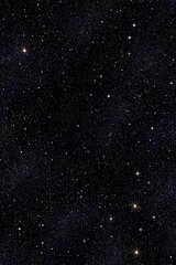 Obraz premium A deep, dark night sky speckled with countless stars of varying brightness and sizes, creating a textured cosmic backdrop