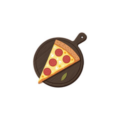 pizza shilhouette vactor illustration 2025