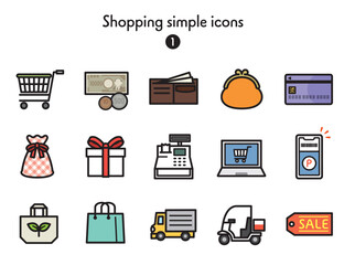シンプルアイコン集〜買い物
