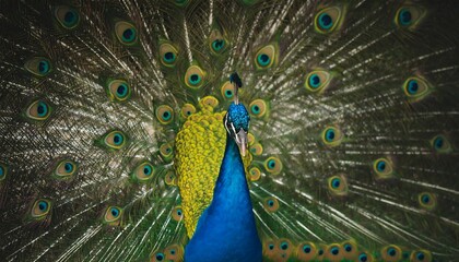 Fototapeta premium Peacock Display in Garden