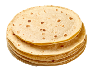 Tortilla stack isolated on transparent background png