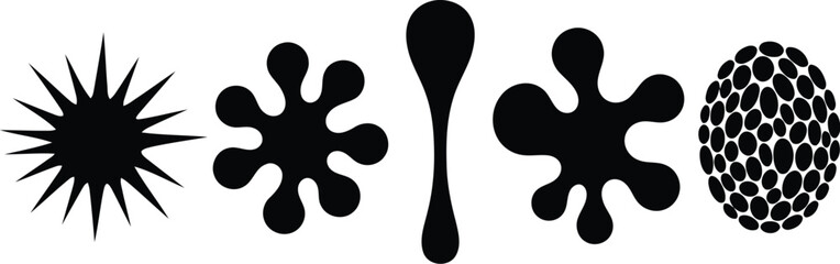 Vector art of collection of abstract shapes for creative designs