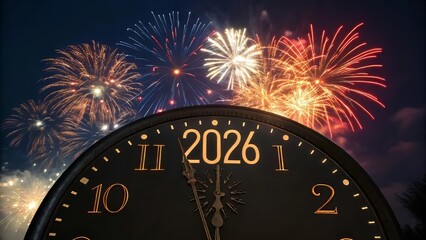 Ring in the New Year 2026 with dazzling fireworks and a countdown clock marking the exciting moments ahead
