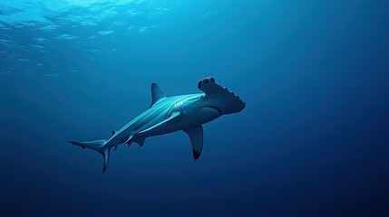 High-resolution documentary-style shot of a hammerhead