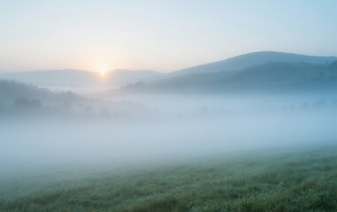 Fototapeta premium sunrise over the river