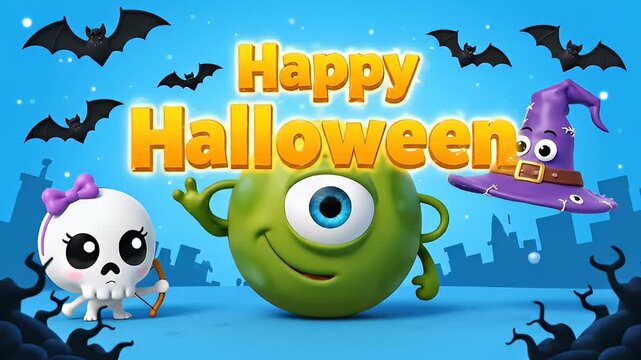Happy halloween digital graphic