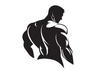 Professional Medical Swelling Muscle Silhouette Icon with Clean Vector Design Style
