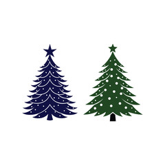 Obraz premium christmas tree set