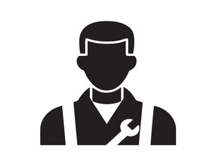 Professional Business Training Services Icon Silhouette in Elegant Vector Artwork