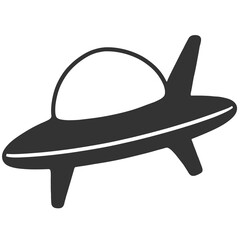 black silhouette ufo illustration