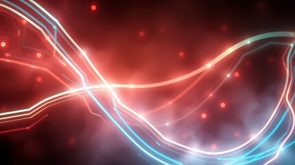 Abstract Glowing Lines
