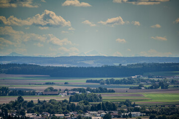 Weitblick Ber Diegelige Landschaft Mit