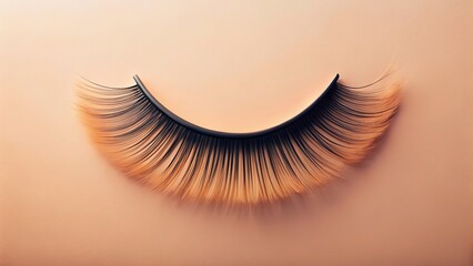 False eyelash isolated on white background