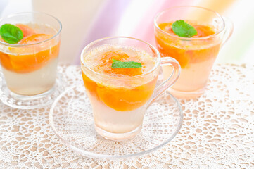 ピーチ炭酸ゼリー