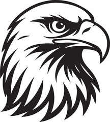 eagle vector in black and white